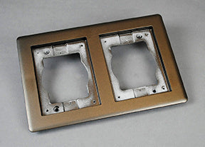 827TCAL-BZ | Omnibox Two Gang Rectangular CarpetTile Flange Series