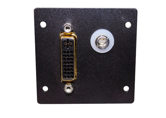 AV5005BK | DVI FF Barrel with 3-5mm Stereo with Solder Tabs Series