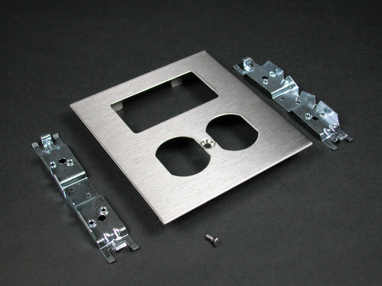 S4048BF | S4000 Duplex Receptacle Device Cover With Modular Furniture Opening Series