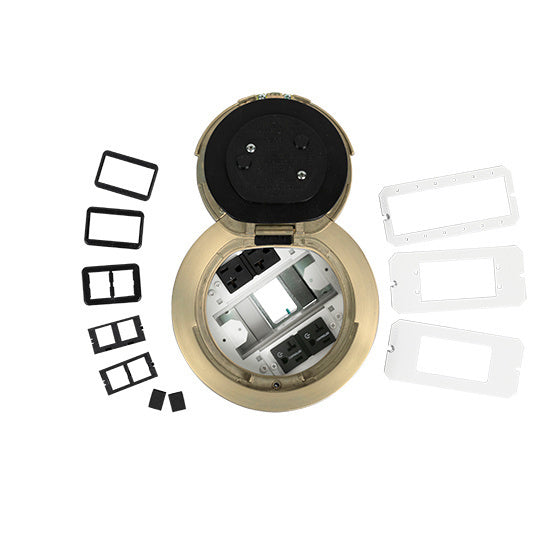 6ATC2PCRSB | 6AT 6 inch Prewired Flush Brush Alum Assembly Marked Controlled Series