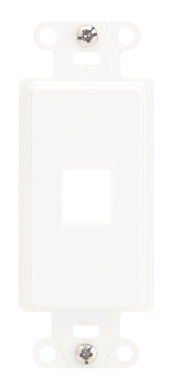 WP3411WH10 | 1-Port Decorator Outlet Strap Series