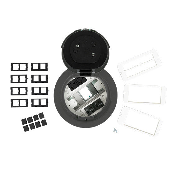 6AT2PCRGY | 6AT 6 inch Prewired Flush Brush Alum Assembly Marked Controlled Series