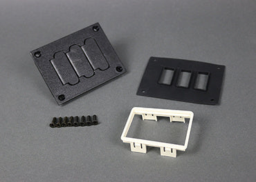 829PFL-BLK | Modulink 880MP Communications Cover Plate Series