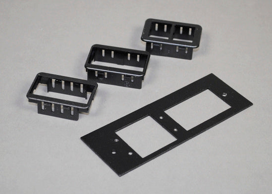 OFR47-U2A | OFR Series Overfloor Raceway Extron MAAP-2A Combo Device Plate Series