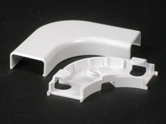 2811FO-WH | Uniduct® 2800 Series Radiused Flat Elbow Fitting Series