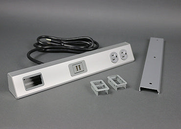 TSAX1F1BK1U | TableSource Table Box with 1 Communication Opening Surface-Mounted 6 ft Cord Series