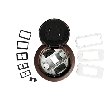 6ATC2PBZ3H | 3-Hour Fire Classified 6 inch Recessed Unwired Poke-Thru Assembly Series