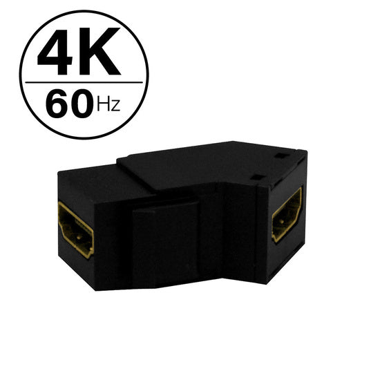 WP124KBK | 4K HDMI Coupler Keystone Insert Series