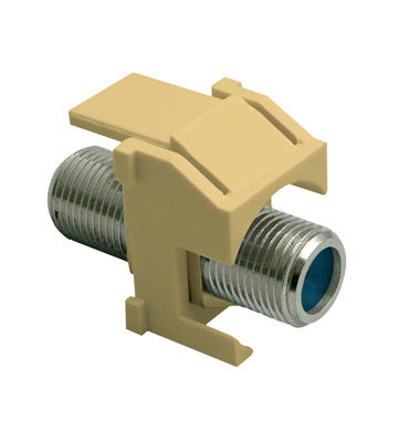WP3481IV | Recessed Nickel Self-Terminating F-Connector Keystone Insert Series