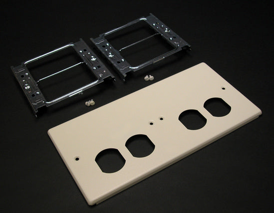 V4047-2BBXX | 4047 Four Gang Cover With Two Duplex Openings Series