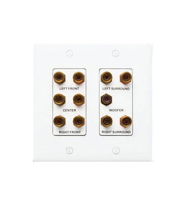 F9008WHV1 | 5.1 Home Theater Outlet Strap with Wall Plate in White Series