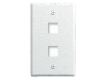 WP3402IV | 1-Gang 2-Port Wall Plate Series