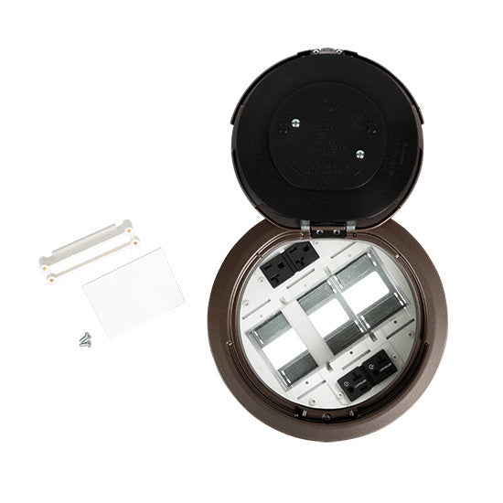 8ATC2PCRBZ | 8AT2PRCAA 8 inch Prewired Flush Brush Alum Assembly Marked Controlled BK CKT Series