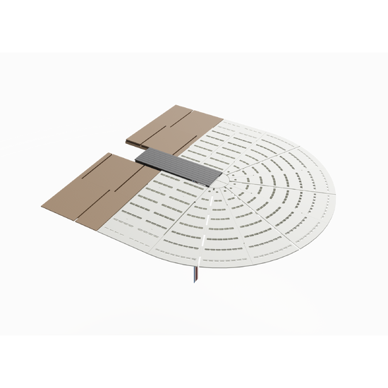 CTMXP-DG | In Carpet Poke Thru Entrance Fitting for Powertracs Series