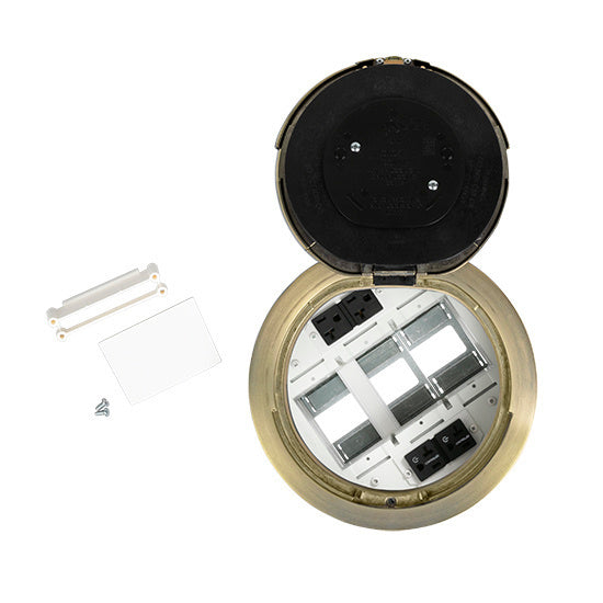 8ATC2PCRSB | 8AT2PRCAA 8 inch Prewired Flush Brush Alum Assembly Marked Controlled BK CKT Series