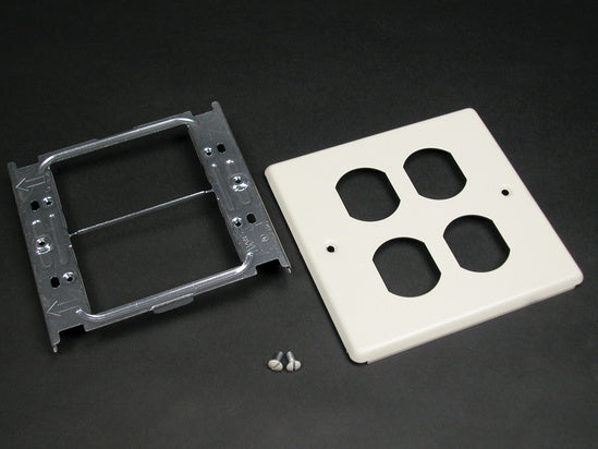 G4047BB | 4047 Two Gang Cover Two Duplex Receptacles Fitting Series