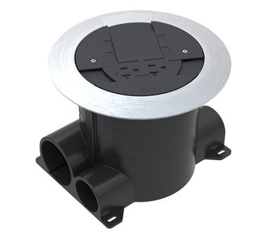RPNFB | Rachet-Pro Round Dual Service Nonmetallic Concrete Floor Box Series