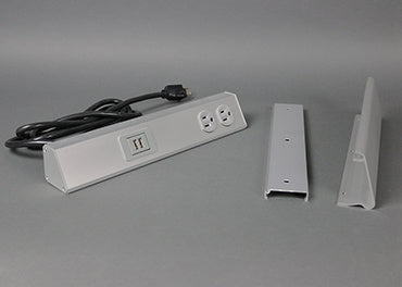 TSAM1F0BK1U | TableSource Table Box Backsplash-Mounted 6 ft Cord Series
