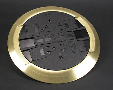 RC4CTCBS | RC4 Multi-Service Poke-Thru Finish Flange and Slide Holder Assembly Series