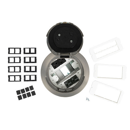 6AT2PCRSN | 6AT 6 inch Prewired Flush Brush Alum Assembly Marked Controlled Series