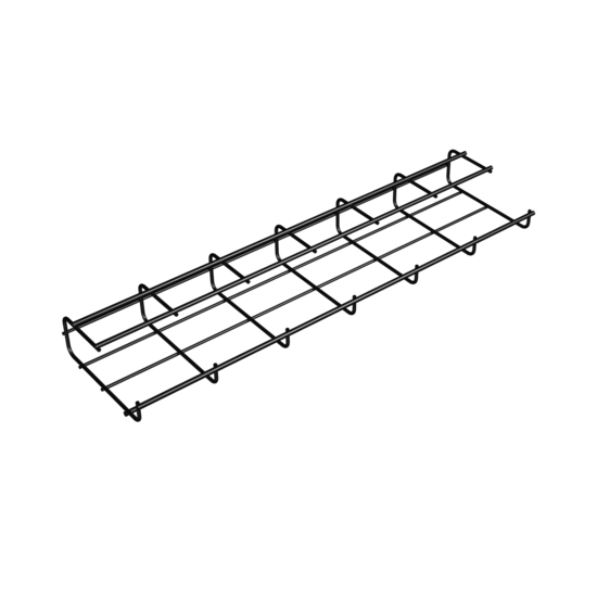 BASKET24-BK | Under-Desk Basket Tray Series