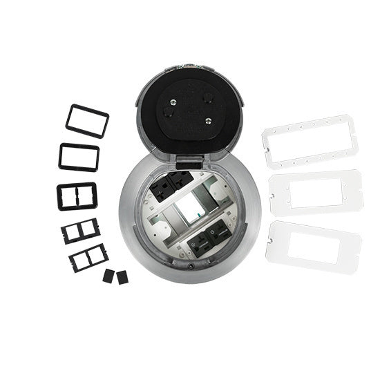 6ATC2PCRAA | 6AT 6 inch Prewired Flush Brush Alum Assembly Marked Controlled Series
