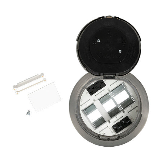 8ATC2PCRSN | 8AT2PRCAA 8 inch Prewired Flush Brush Alum Assembly Marked Controlled BK CKT Series