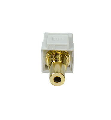 WP1215WH | 3.5mm Keystone Coupler Insert in White Series