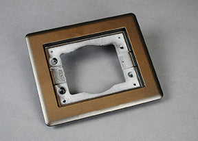 817TCAL-BZ | Omnibox Two Gang Rectangular CarpetTile Flange Series