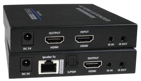 4K 18Gbps HDMI Extender with Cascadable Receivers - Transmitter & Receiver Set