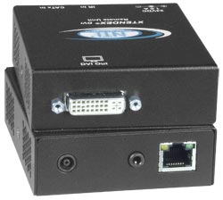 DVI Extender with IR via One CATx to 300 feet
