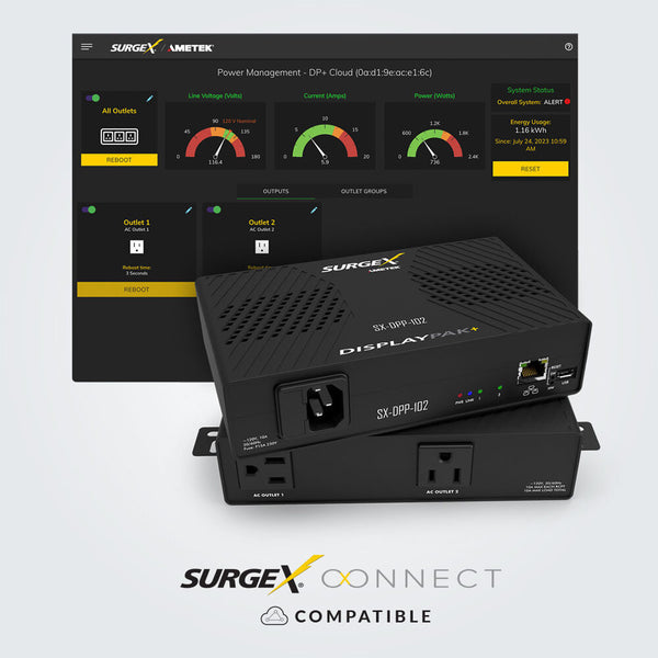 IP Connected Multi-Stage Surge Suppression, Detachable Power Cord