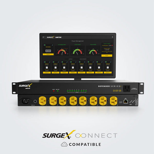 IP Connected Multi-Stage Surge Suppression, Detachable Power Cord