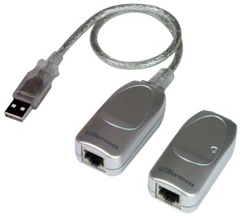 USB Extender via CATx to 150 feet with Power Adapter