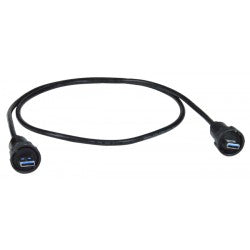 1-Meter Waterproof USB Type A Male Cable, with Quick Release Mating Style