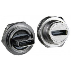 Waterproof DisplayPort Feed-Thru Coupler â Case Side, Quick Release, Metal