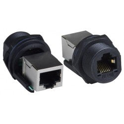 Waterproof Case Side CAT5e RJ45 Connector, with Shielded Jack 13/16" â 28 UN threading
