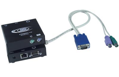 VGA PS/2 KVM Extender with Audio via CATx to 600 feet